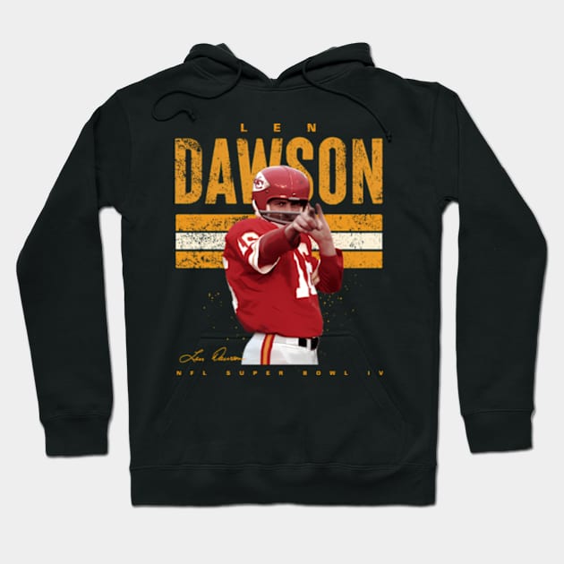 Len Dawson Kansas City Chiefs Hoodie by caravalo